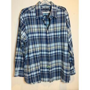 Nautica Classic Fit Stretch Plaid Button Down – size 2XL